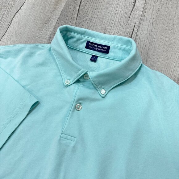 Peter Millar Other - Peter Millar Polo Shirt Mens Medium Blur Crown Crafted Golf Stretch Performance